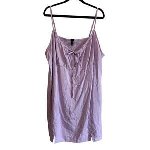 Wild Fable Women's Plus Size Lavender Ruched Linen Slip Dress - Size 3X - NWT